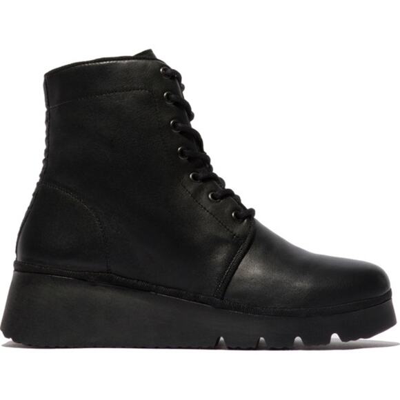 FLY LONDON Lace Up Ankle Boots Black Size 42 - Picture 1 of 10